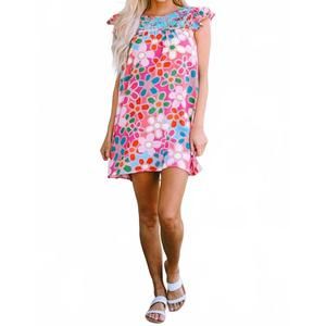 NEW LITTLE DAISY CLOSET floral babydoll dress in multicolor